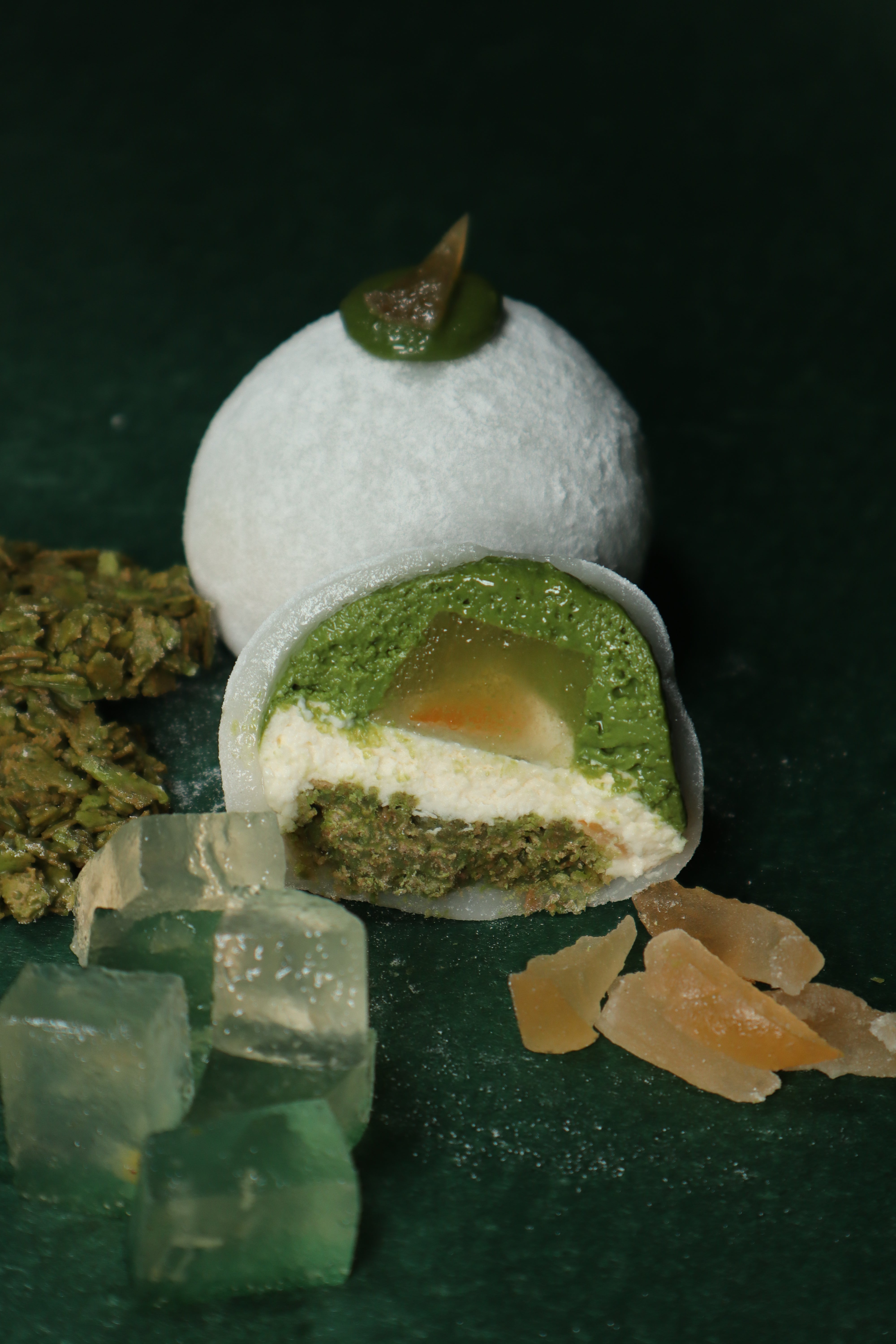 Uji Matcha With Yuzi Jelly Mochi